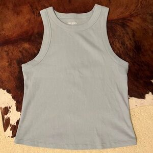 Old Navy Women's Sky Blue Ribbed Tank Top
